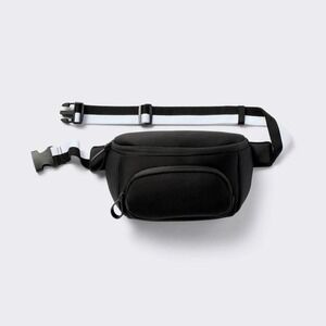 Faux Neoprene Diaper Sling Black - Cloud Island